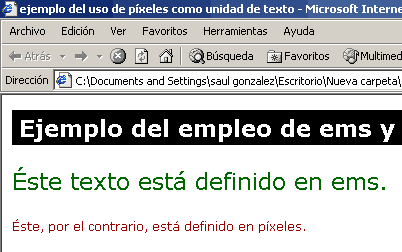 Texto escalado en Firefox 2.0